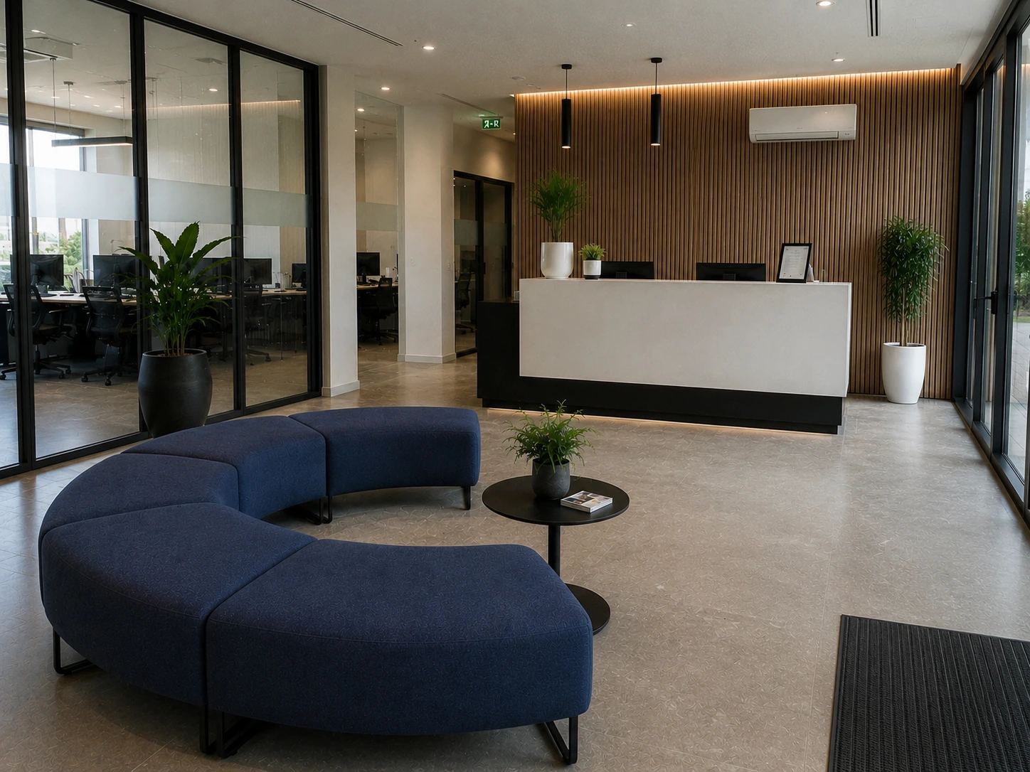 reception divani pareti acustiche csp azienda padova